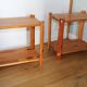 Pair of solid pine bedside tables, 1980