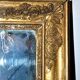 Old mercury mirror Restoration 19th century - Gilded frame with leaf
