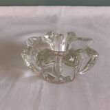 Star or flower candle holder in glass or crystal