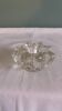 Star or flower candle holder in glass or crystal