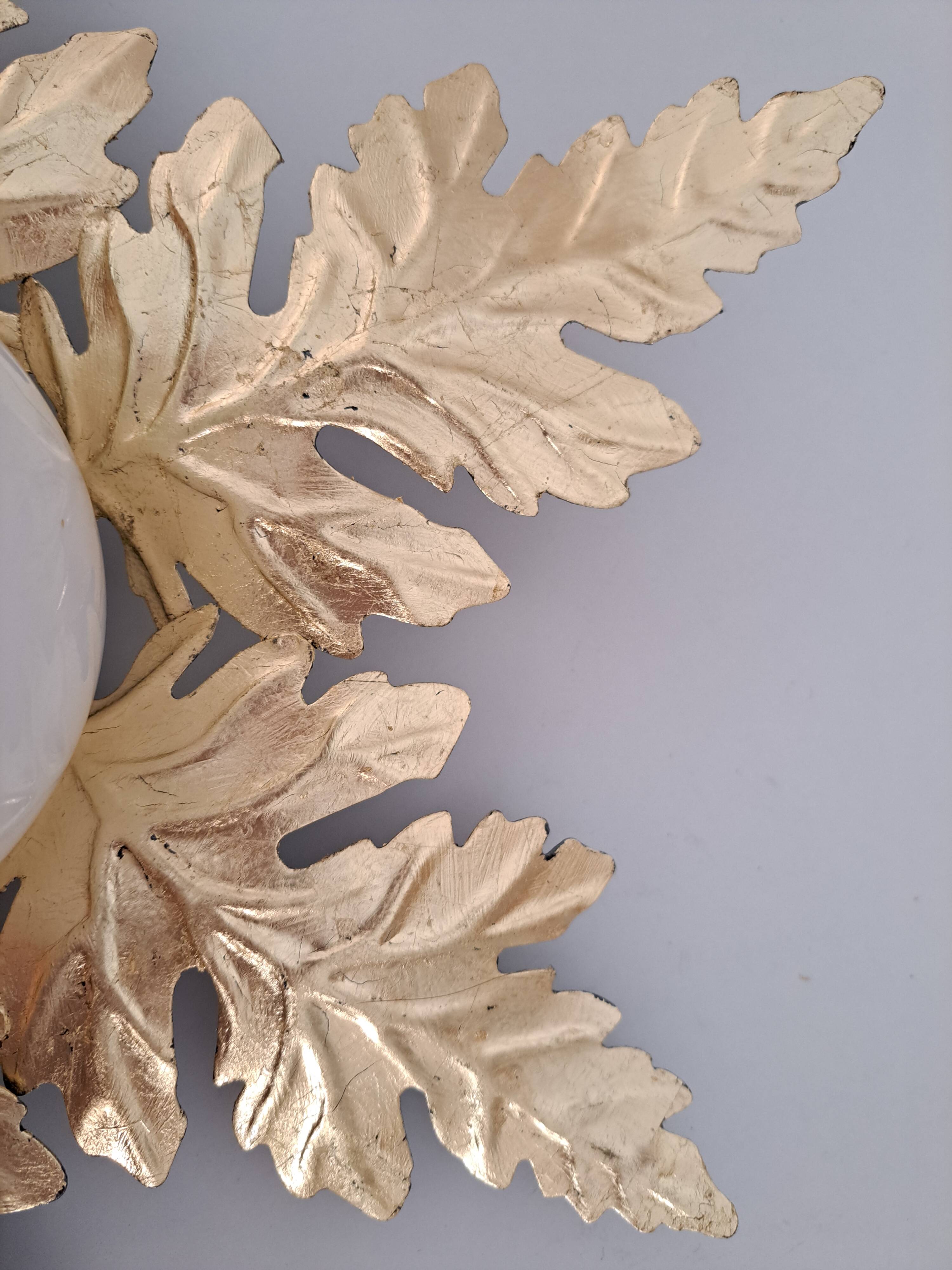 Gold metal ceiling light