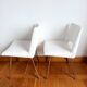 Paire de chaises bouclettes Georges Frydman 1960