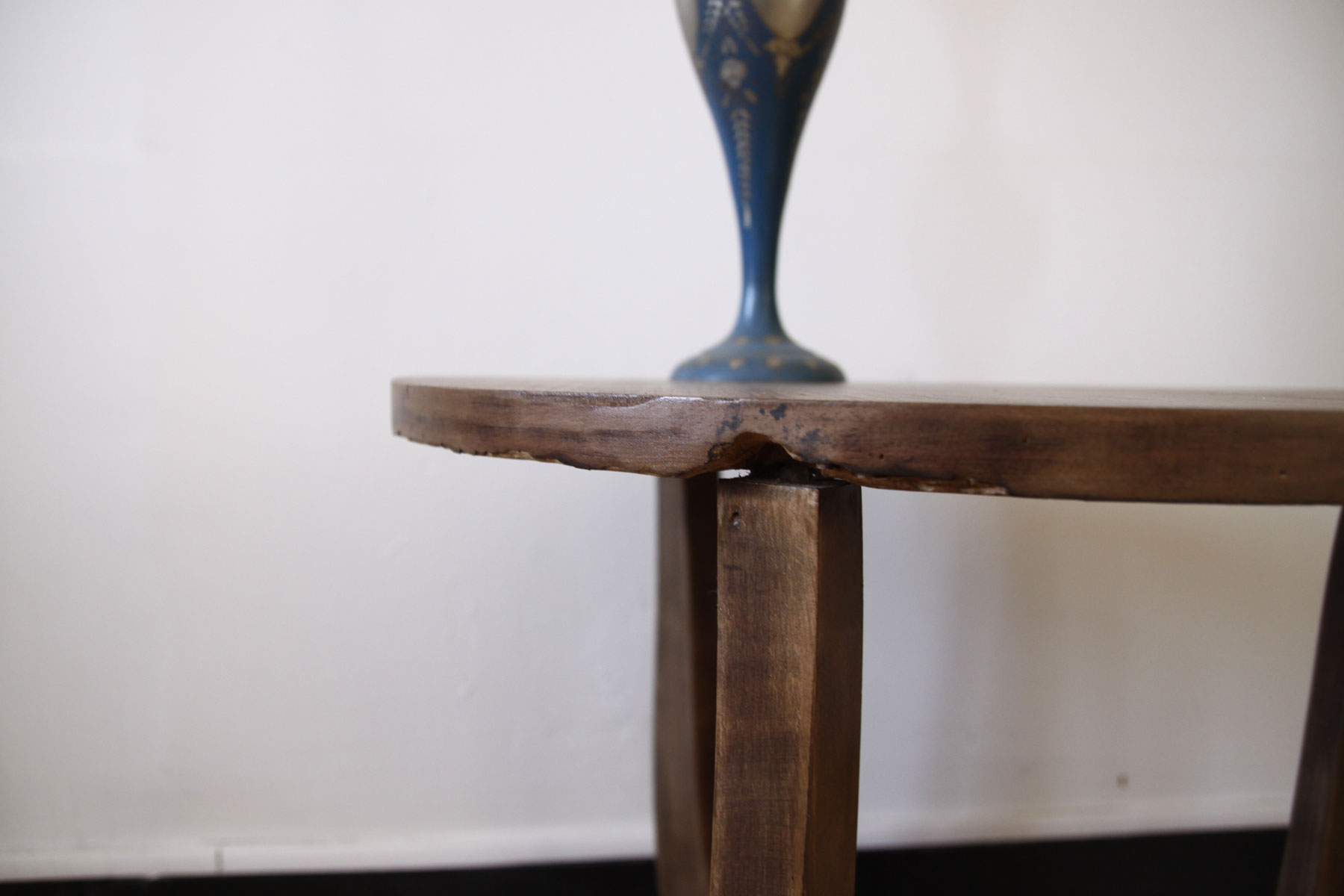 Old wooden side table