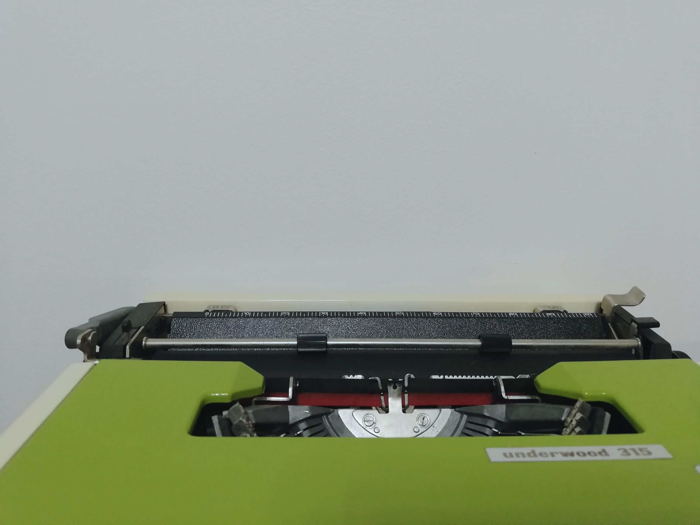 Machine à écrire Underwood 315 verte avec sa mallette