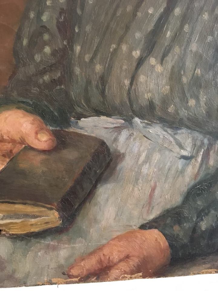 Portrait à l'huile 1912 "mamie nova"