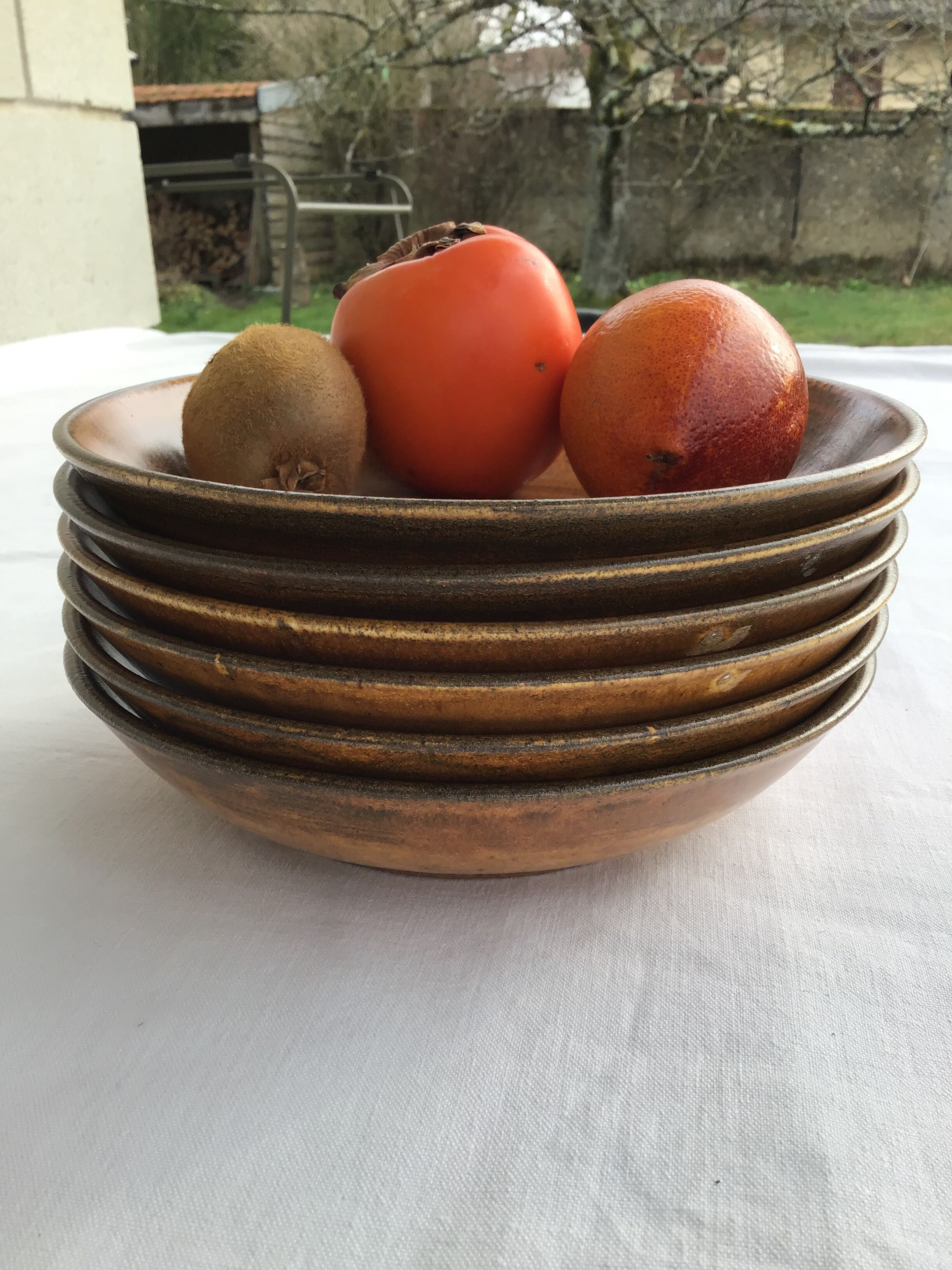 6 Longchamp sandstone hollow plates