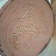 Vintage signed ceramic lamp