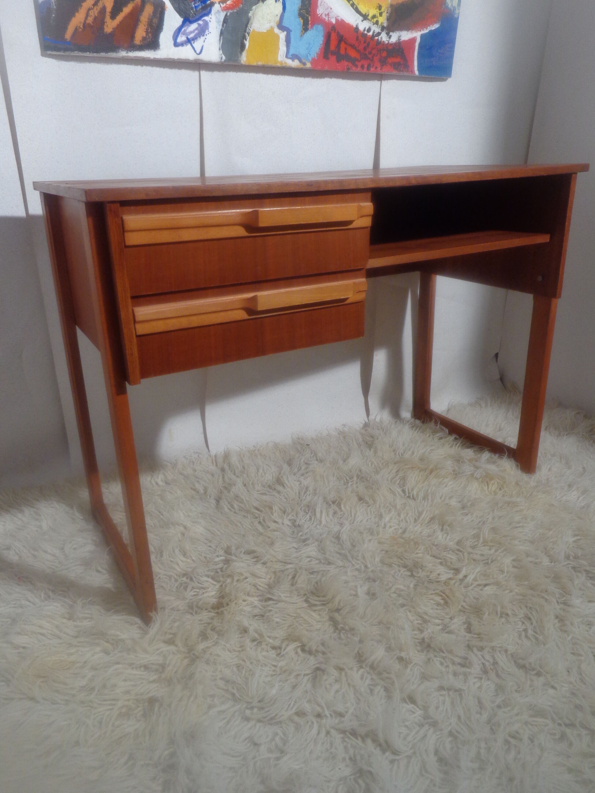 Vintage office of the 50s foot sled teak