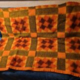 Vintage 70s blanket Le Mouflon 100% viscose - 2.20m x 2.40m