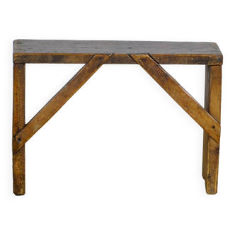 Tabouret simple en pin, vers 1930