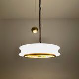 1 of 3 Awesome Adjustable Orion Glass Pendant Lamps from Staff