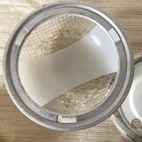 Industrial glass ceiling light, 60s-70s