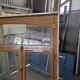 4 old solid oak windows from the early 20th century
