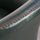 Set of 2 Green Cowhide Leather and Wooden Side/Dining/Office Chairs