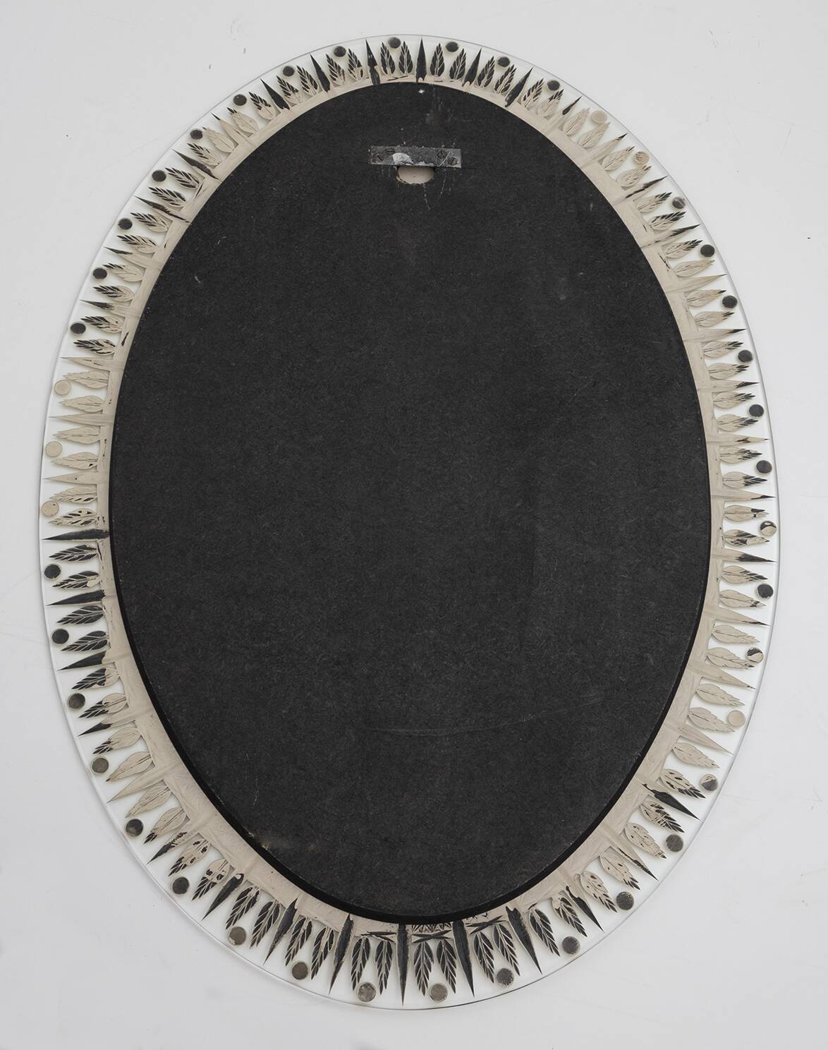 Cristal Art Mid-Century Modern Italian Ground and Gilded Mirror, 1960s