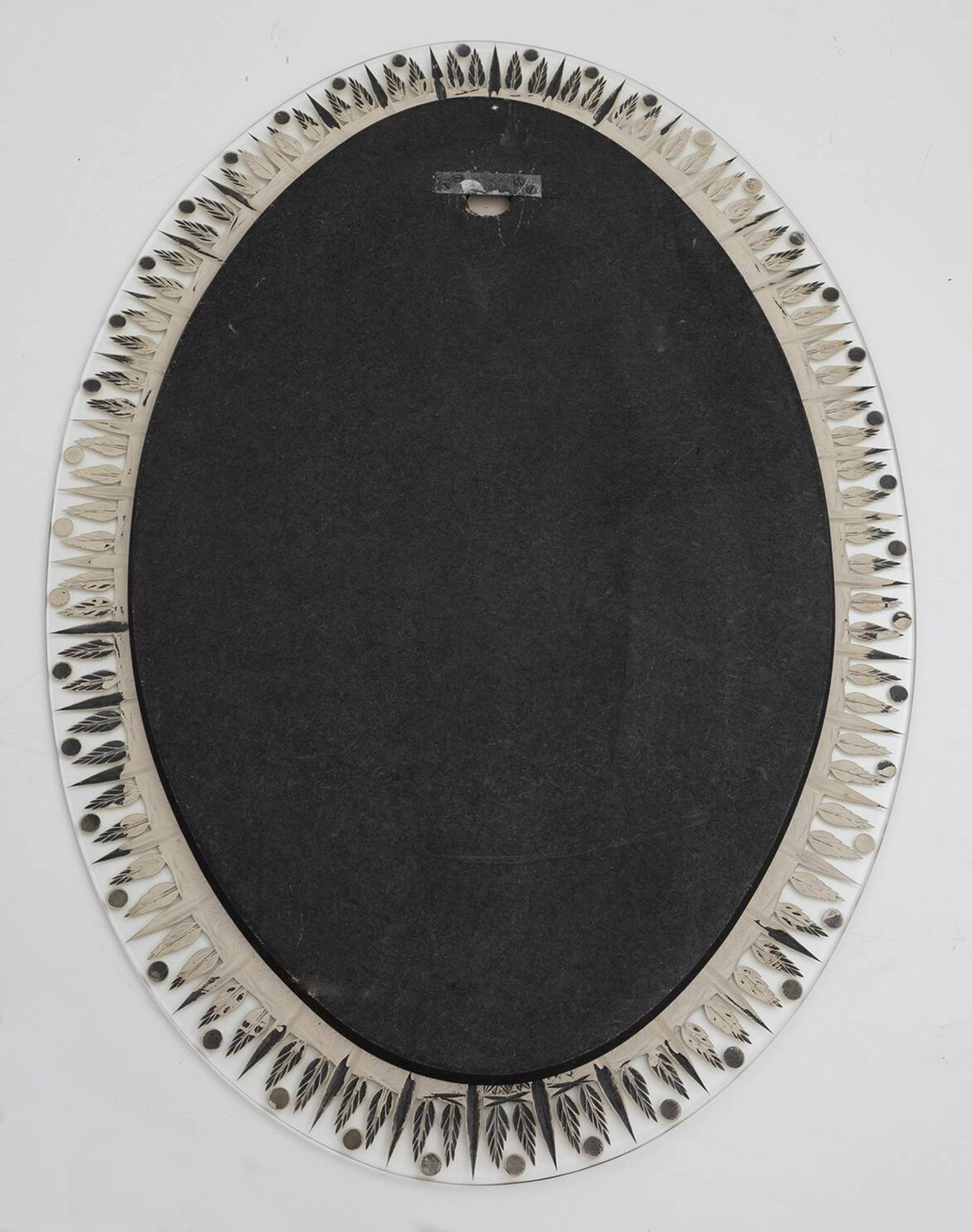 Cristal Art Mid-Century Modern Italian Ground and Gilded Mirror, 1960s
