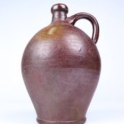 Old enamelled stoneware jug