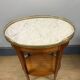 Oval bouillotte table
