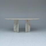 Table à manger en marbre blanc