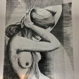 Engraving on aluminum plate 70s