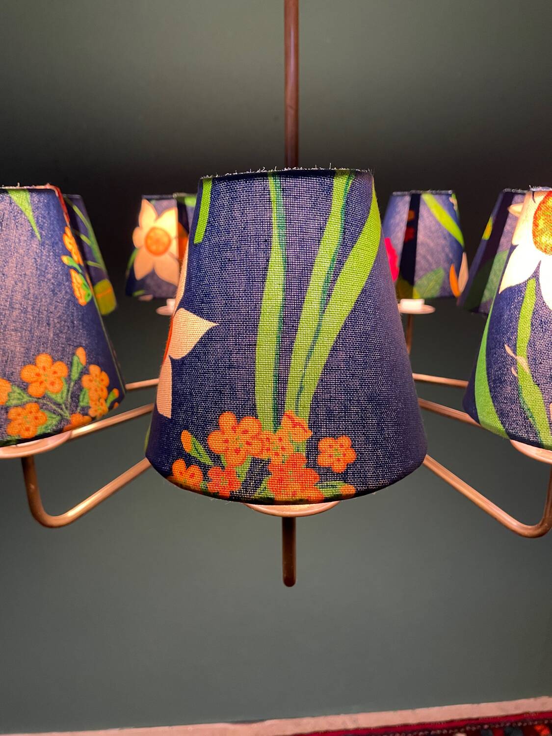A very rare mid-century chandelier designed by Danish architect T. H. Valentiner