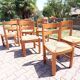 8 brutalist chairs in elm (Regain)