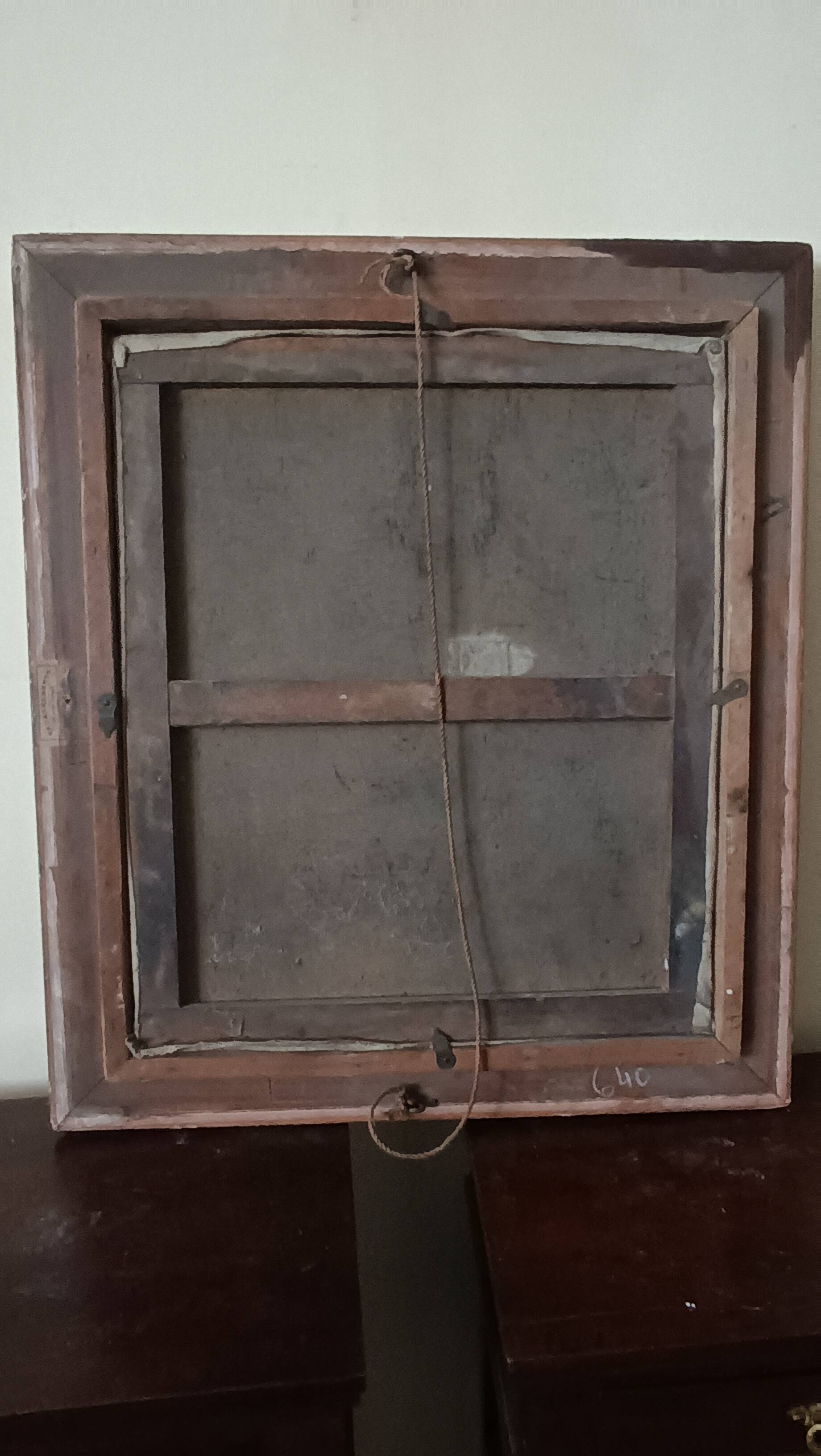 Peinture Antique Portrait De Famille XIX Siècle " Lebrun "