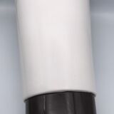 White and brown white and brown form évase vase leaf pattern - 40 cm