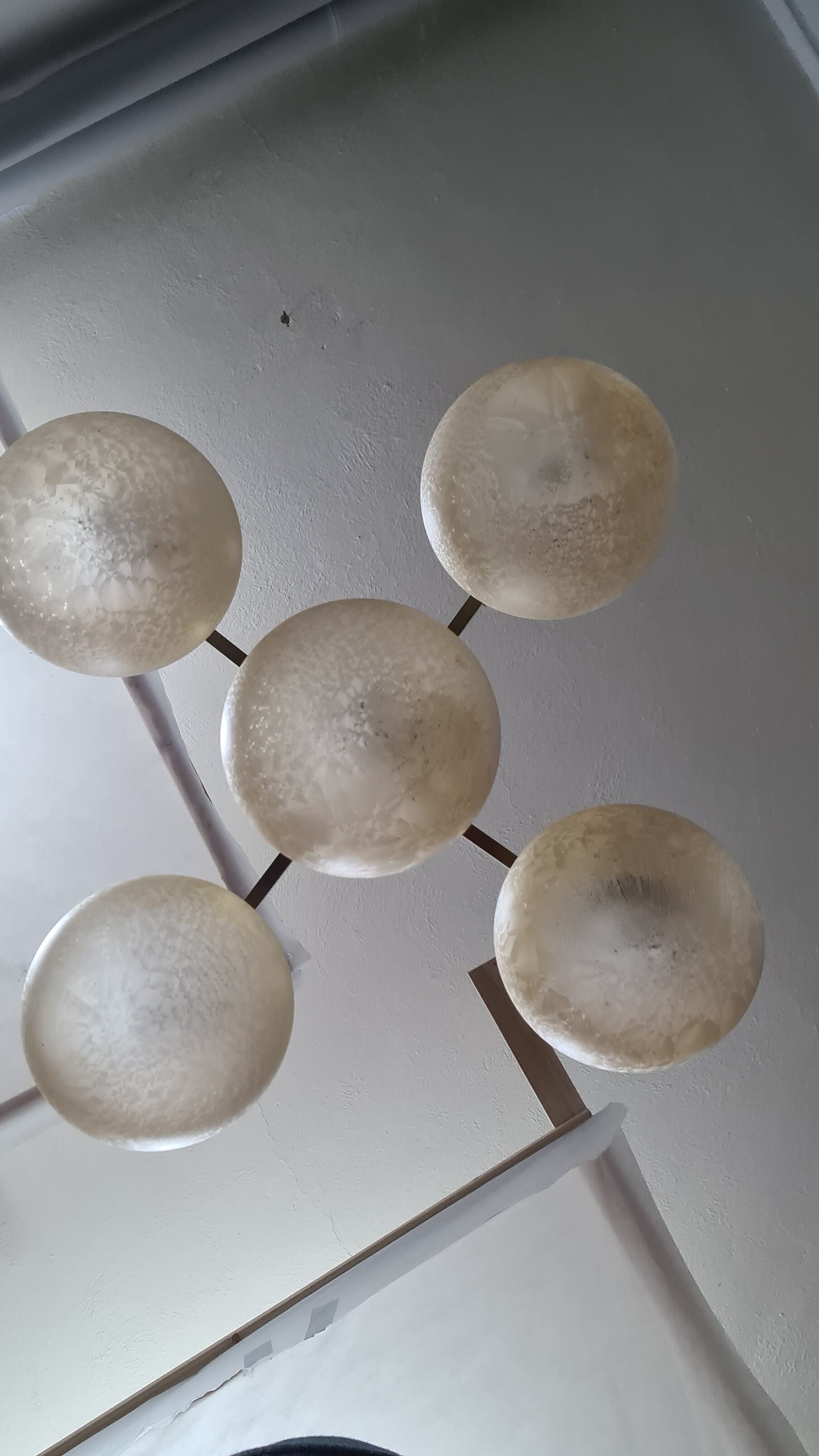 Vintage gold coloured pendant light