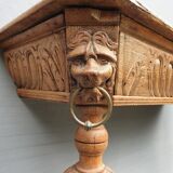 Neo-Gothic lion-headed applique console