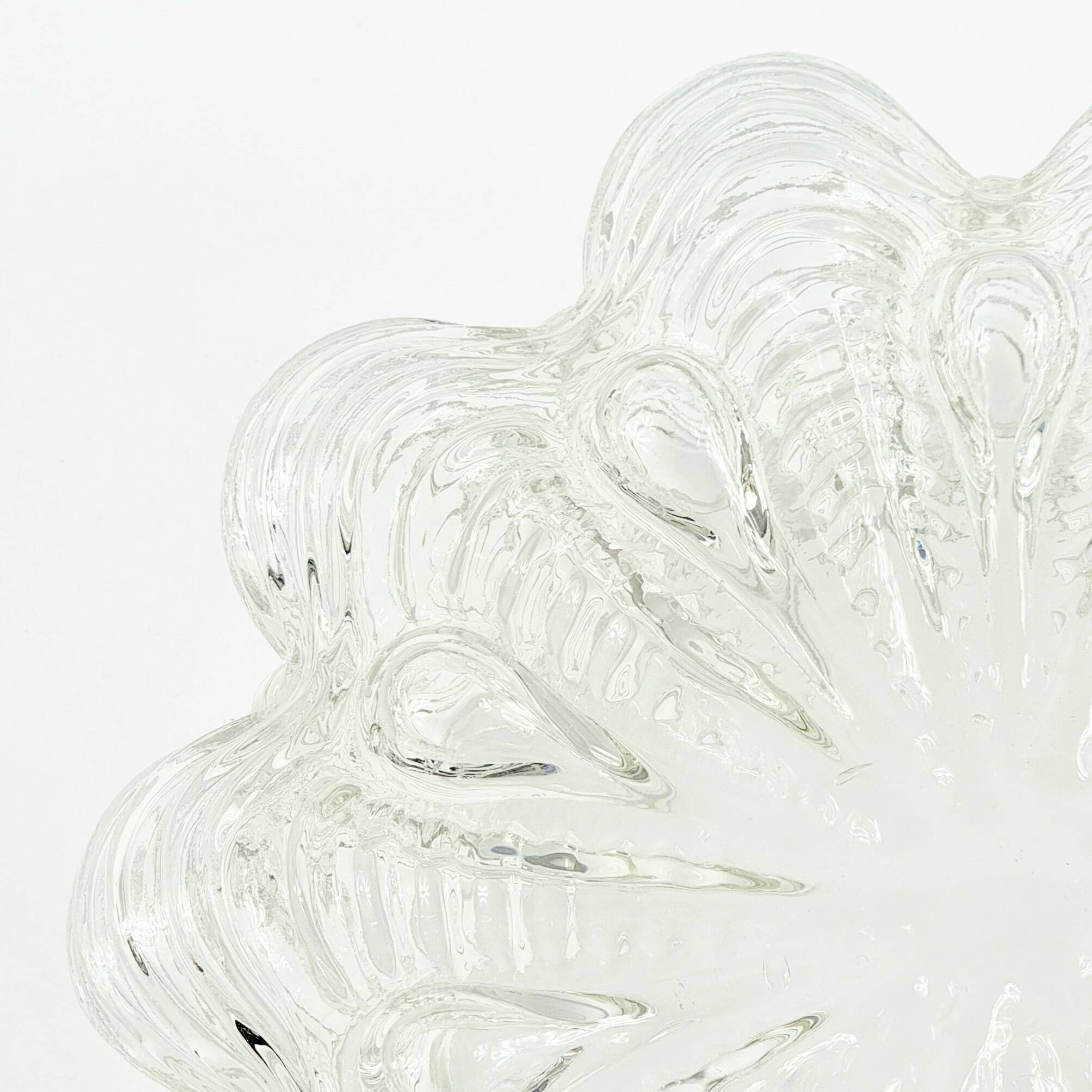 Large Mid Century Bubble Glass Ceiling Light by H.Tynell for Limburg, 1960s