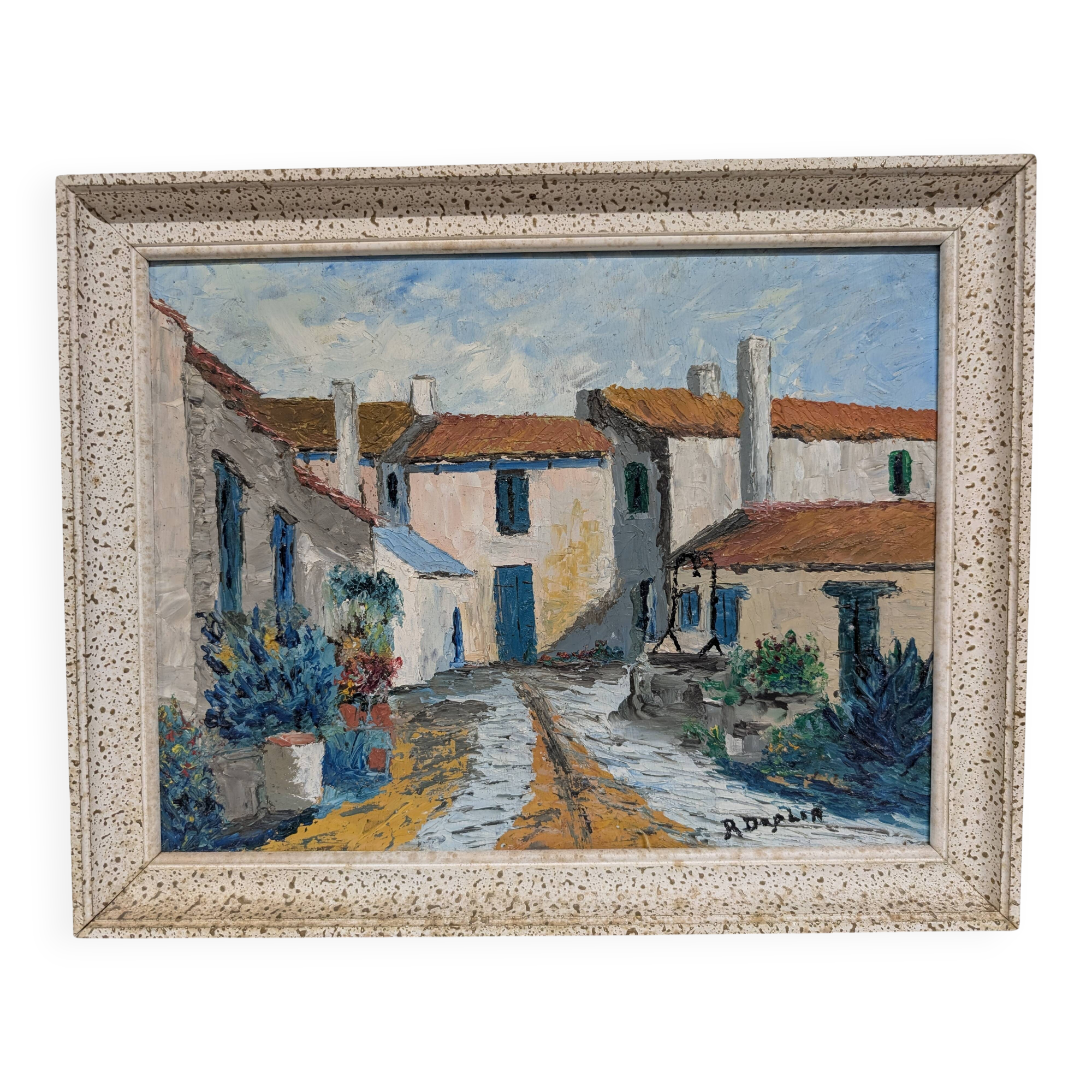 Old oil painting 1971