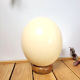 Ostrich egg on wooden base