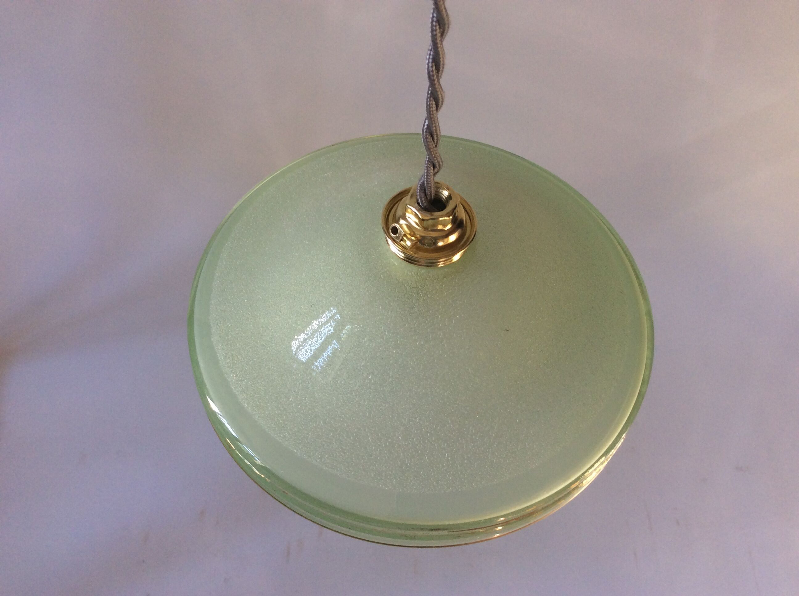 Hanging in opaline mint