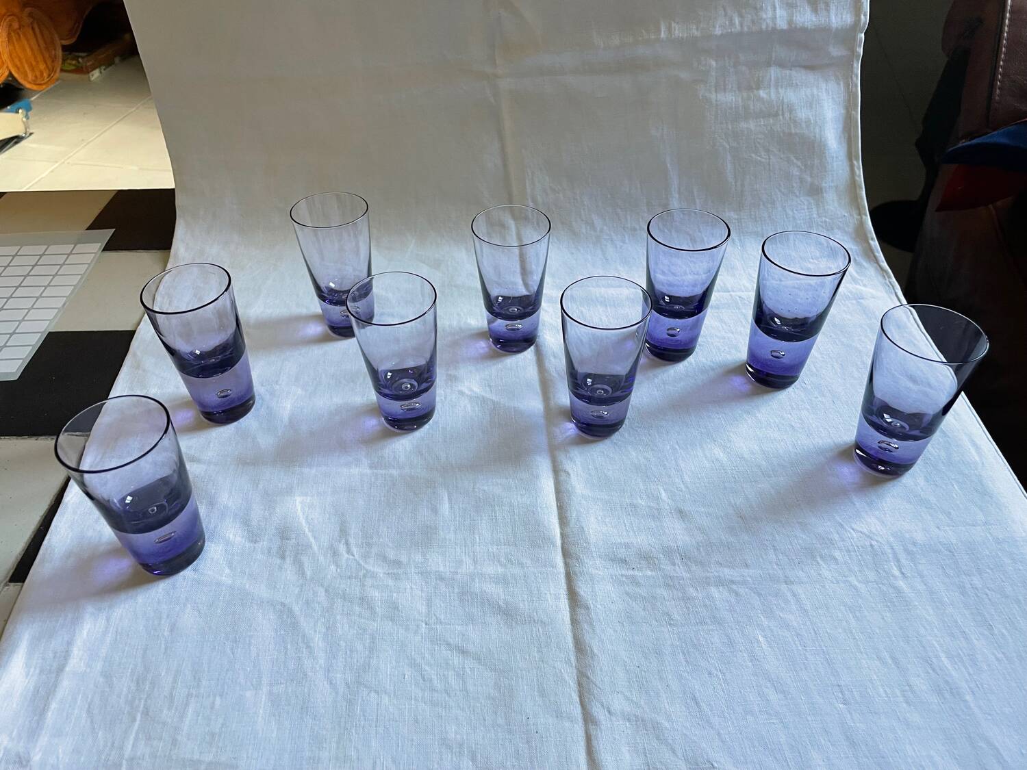Vintage Purple Bubble Shots