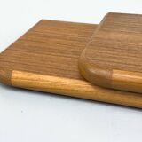 Ensemble de 2 étagères murales en teck du milieu du siècle, années 1970