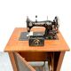 Mechanical Kohler sewing machine and its furniture with manual and replacement needle