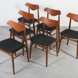 anish Mid-Century Dining Set – Teak Extension Table and 6 Chairs, 1960s
