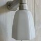 Art deco wall lamp, porcelain and opaline