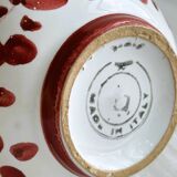 Hand painted vase made in Italy, Grazia Deruta style.