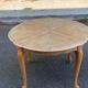 Renovated Louis XV extendable round dining table 205cm