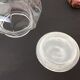 Airtight hexagonal glass jar - vintage