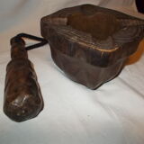 Mortar wooden pestle