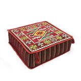 Oriental corner table, pouf