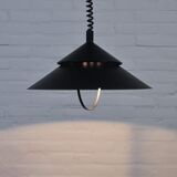 Black vintage pendant lamp from Denmark