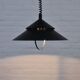 Black vintage pendant lamp from Denmark