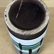Vintage 1960s roll vase