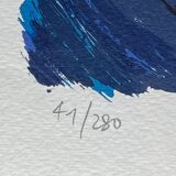 Original lithograph gérard pasquier – numbered and signed