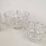 Set of 3 Art Deco crystal pieces Orrefors Simon Gate Sweden