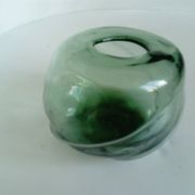 free form glass ball vase
